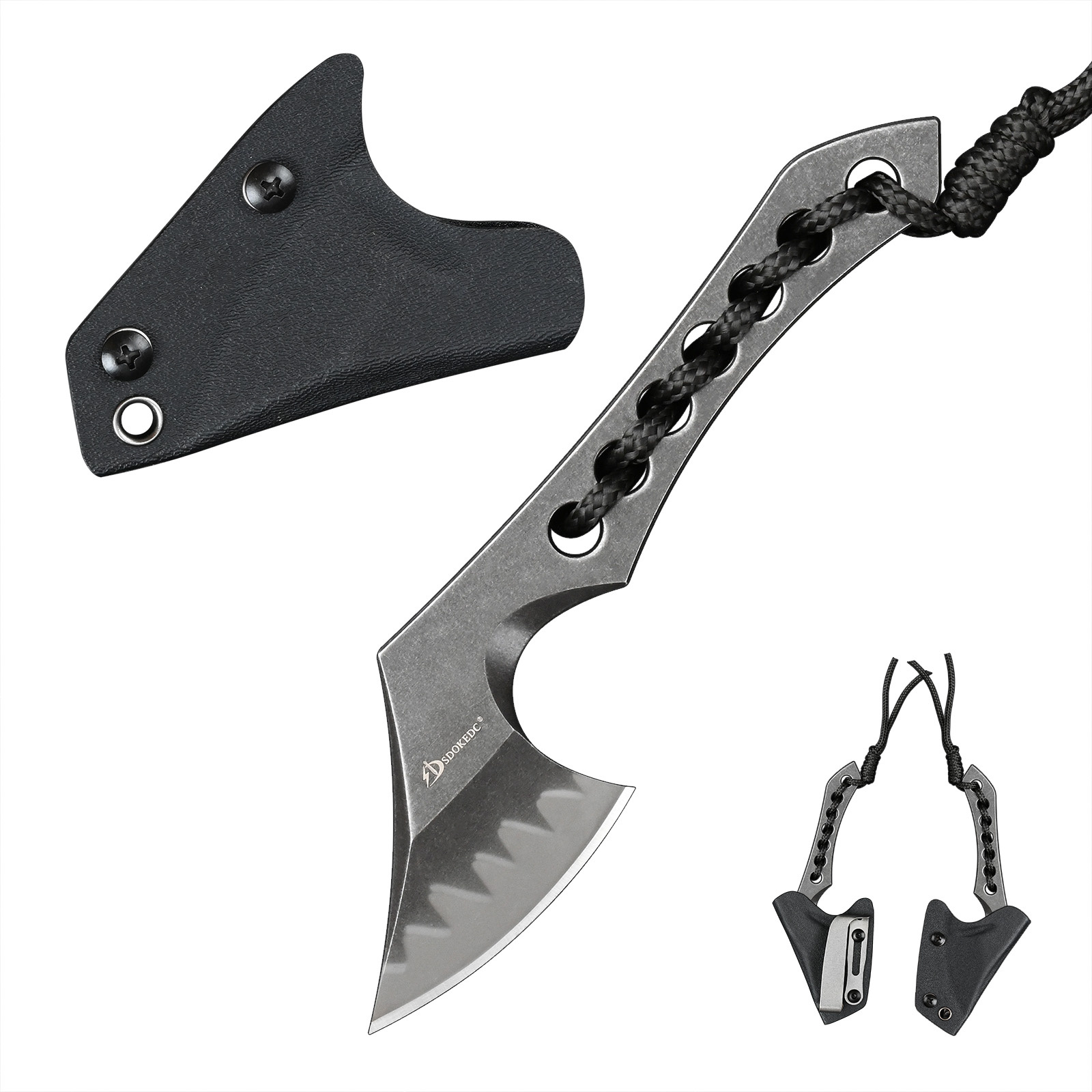 Woodworking Hatchet - SDOKEDC Full Tang 9CR18MOV Steel Mini