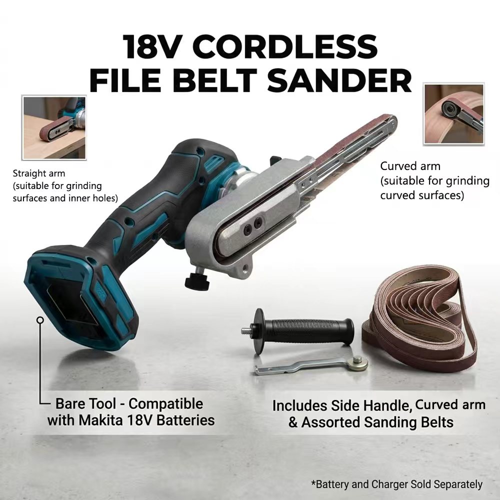 Woodworking Power Tools - Electric Mini Belt Sander Cordless Sander