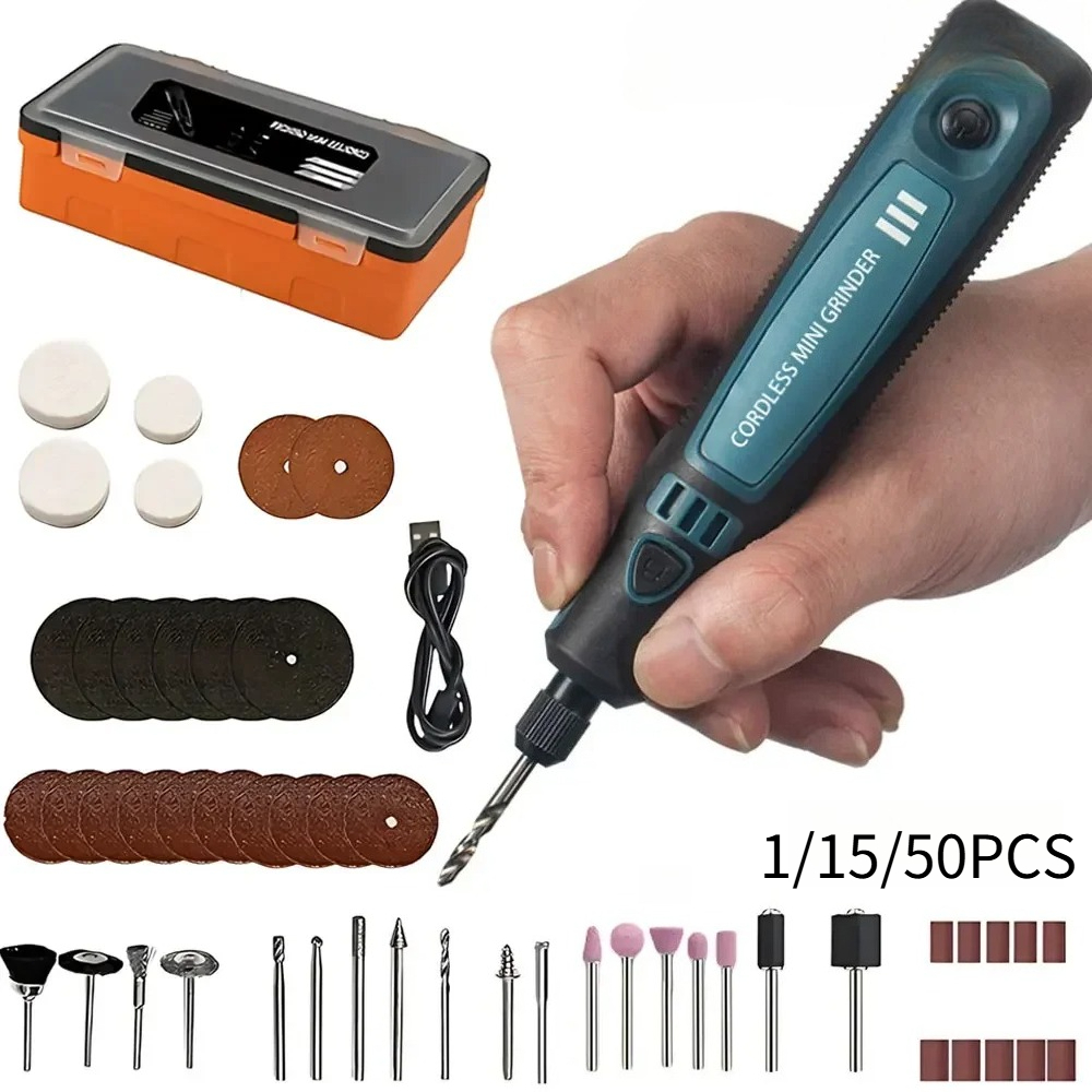 Woodworking Diy Projects - USB Cordless Electric Grinder Portable Carving