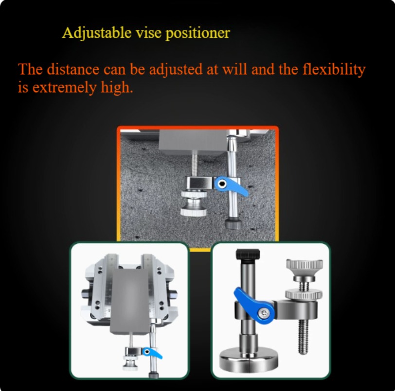 Woodworking Front Vise - CNC Workpiece Locator Auxiliary Parallel Magnetic