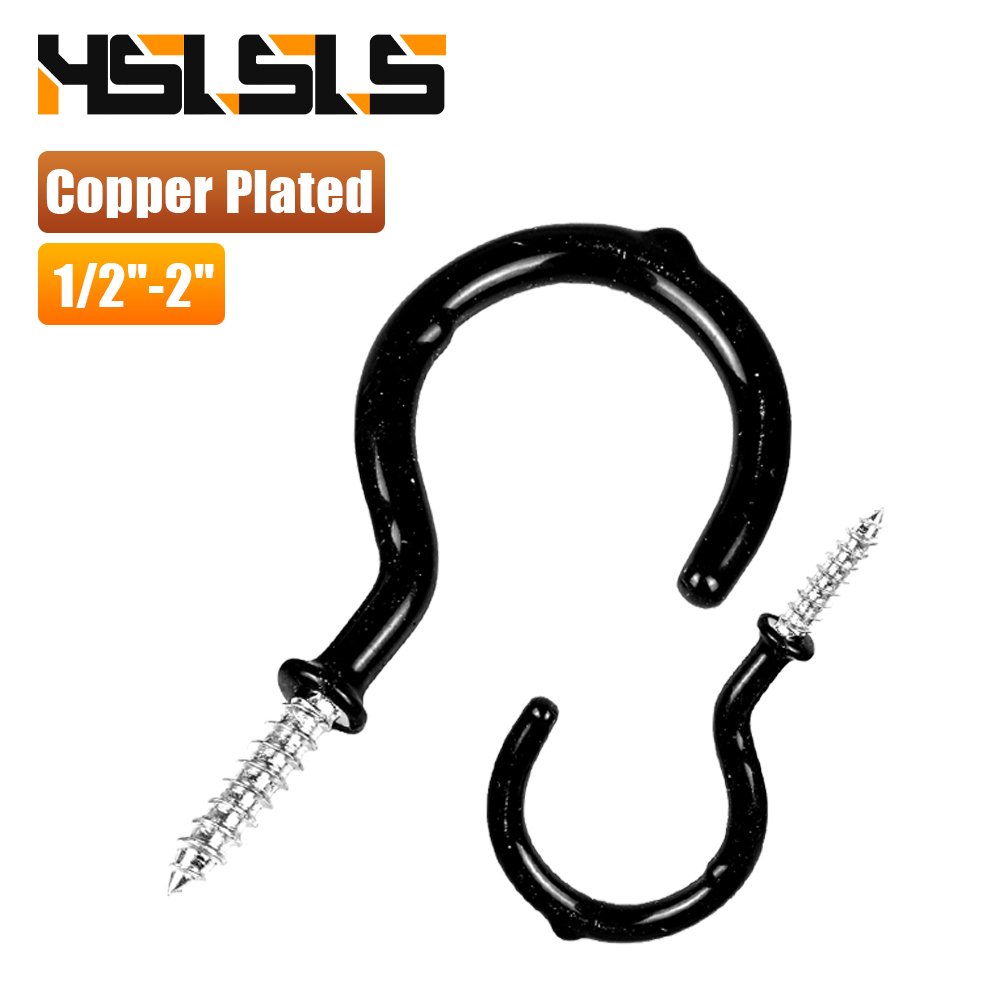 Woodworking Hatchet - HSLSLS 10-30pcs Black Ceiling Hooks Screw-in