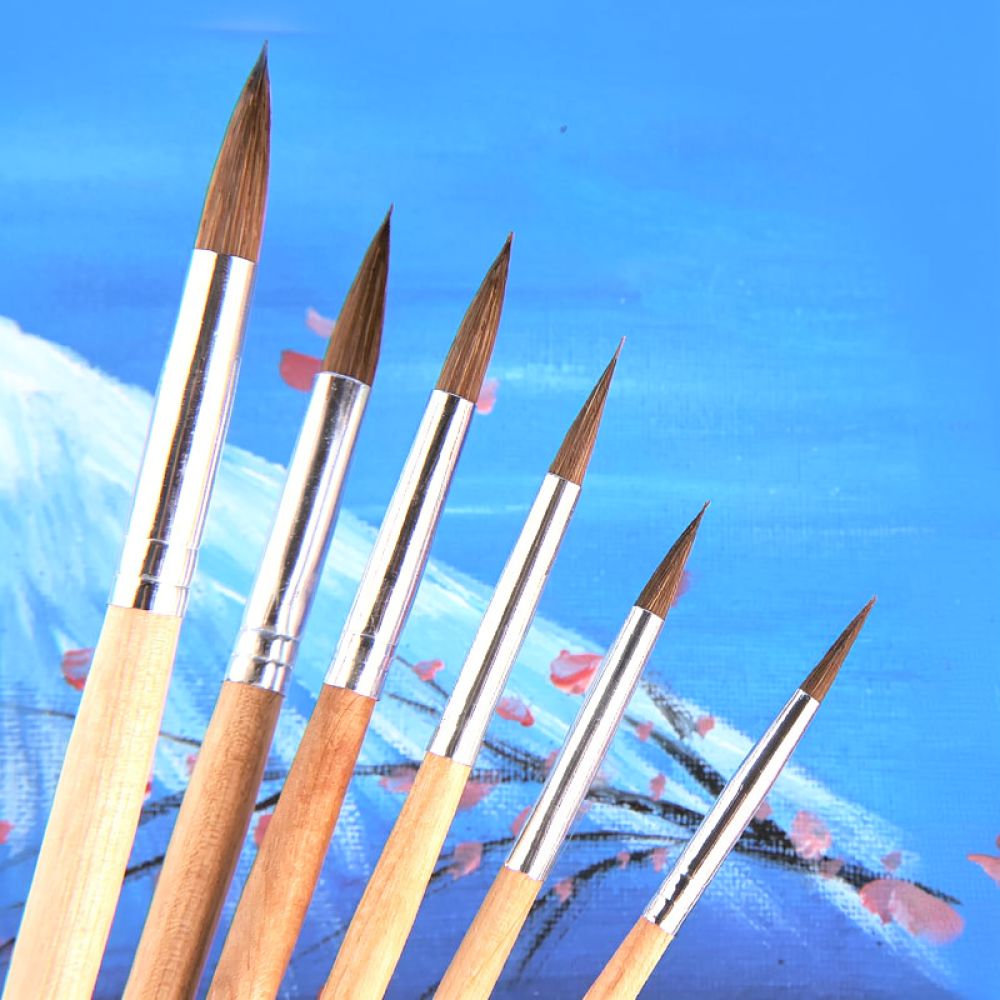Premium Wolf Hair Paintbrushes - Woodworking Hobby Kits review and price