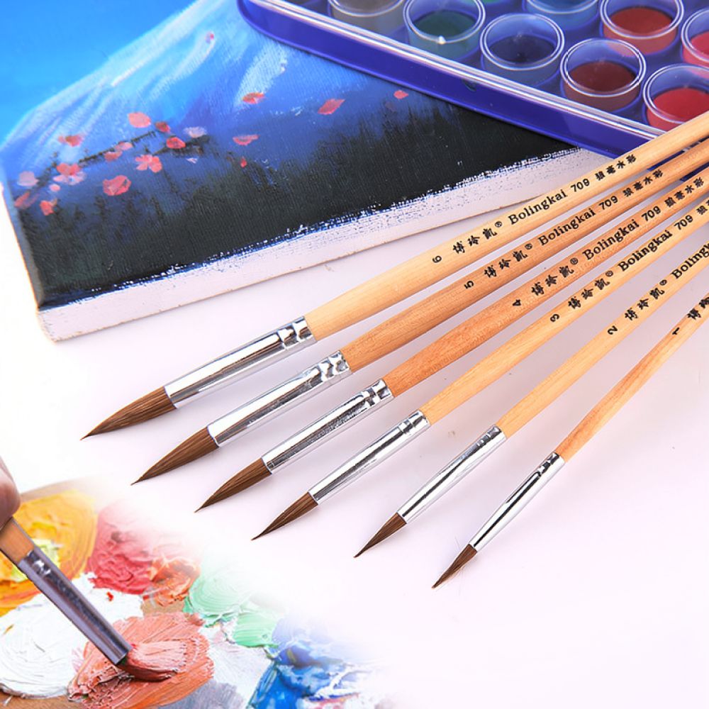 Premium Wolf Hair Paintbrushes - Woodworking Hobby Kits review and price