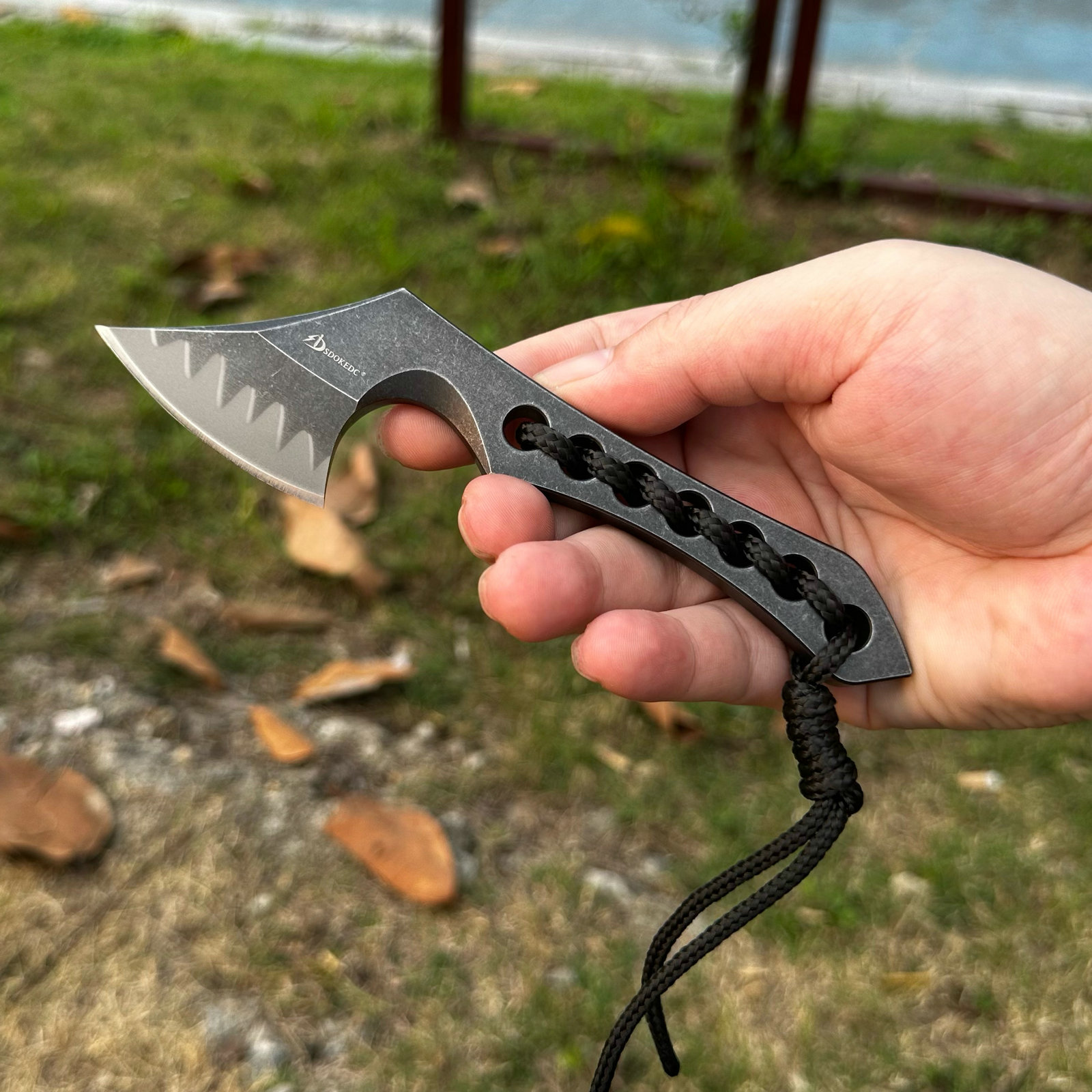 SDOKEDC Full Tang 9CR18MOV Ste - Woodworking Hatchet review and price