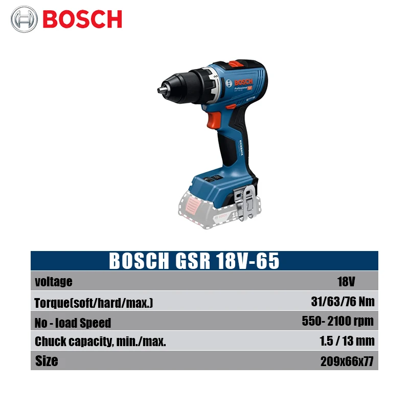 Bosch GSR 18V-65 Brushless Ele - Woodworking Power Tools review and price