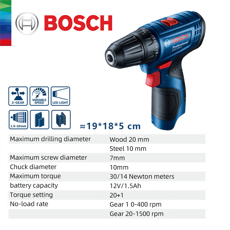 Bosch GSR 120-LI 12V Lithium E - Woodworking Power Tools review and price