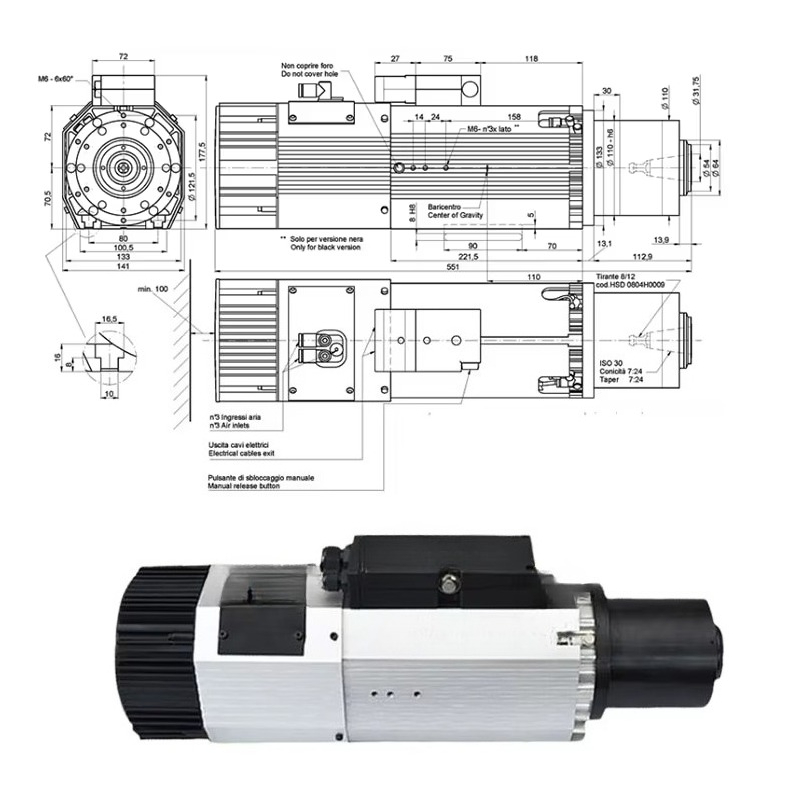 Hot Sale 9kW ISO30 Steel Spind - Woodworking Machinery For Sale review and price