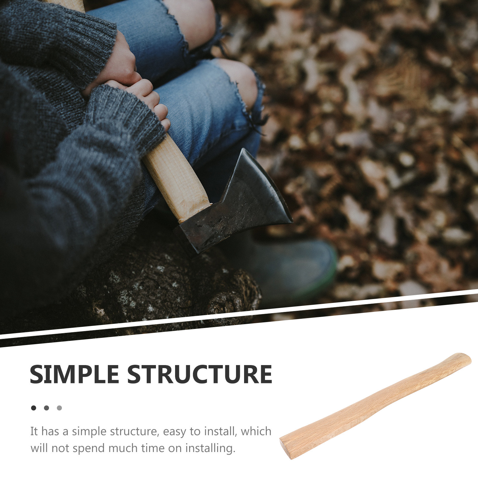 Smooth Finished Wood Axe Handl - Woodworking Hatchet review and price