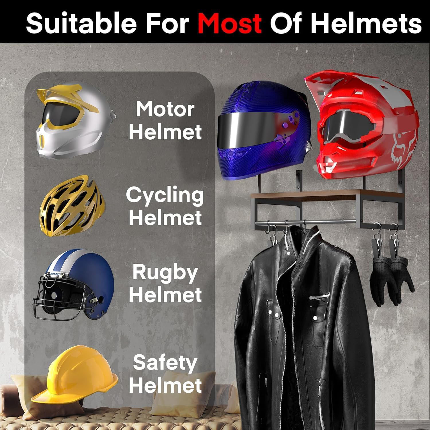 Wooden Motorcycle Helmet Wall  - Woodworking Show review and price