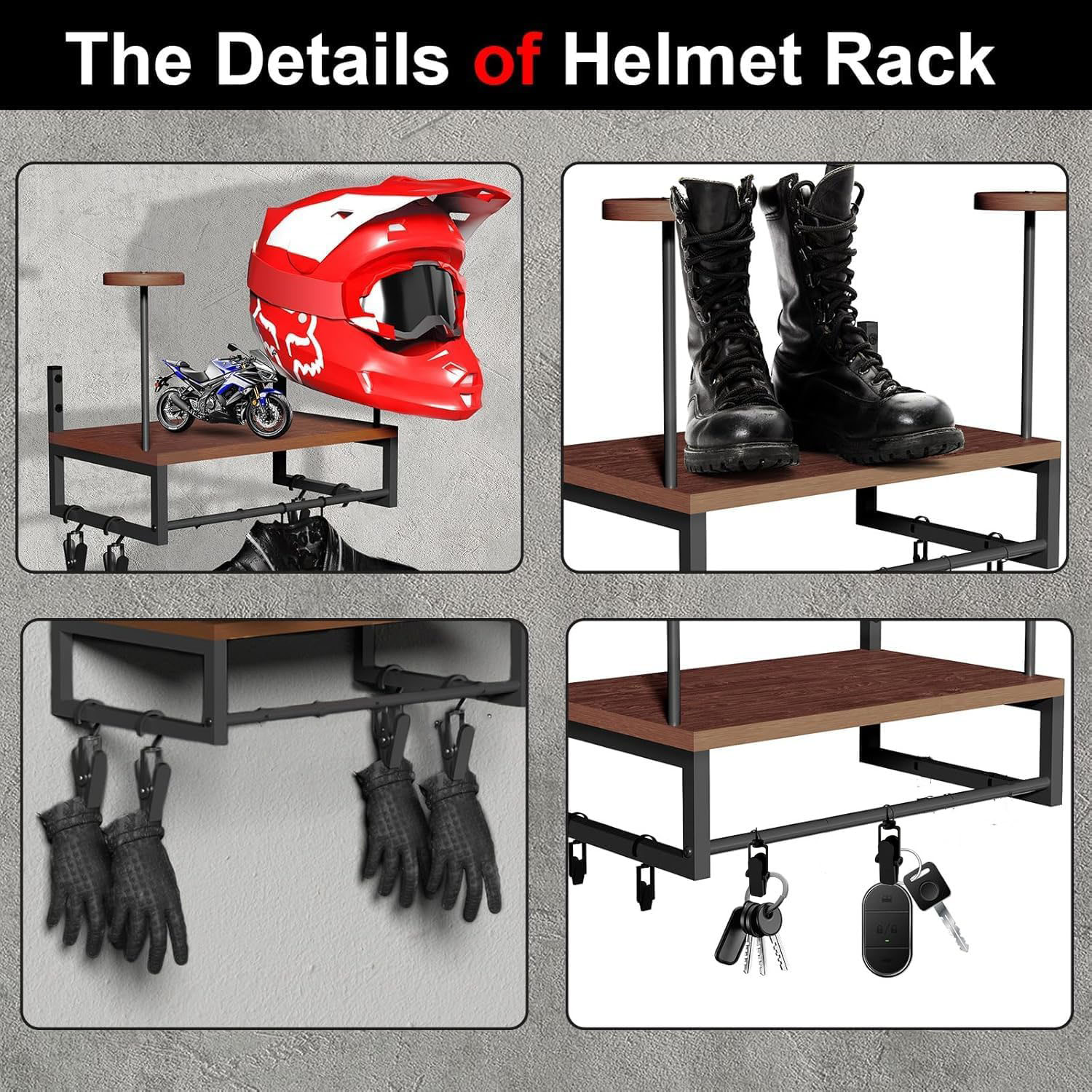 Wooden Motorcycle Helmet Wall  - Woodworking Show review and price